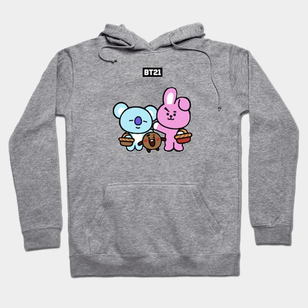 Bt21 grey hoodie discount